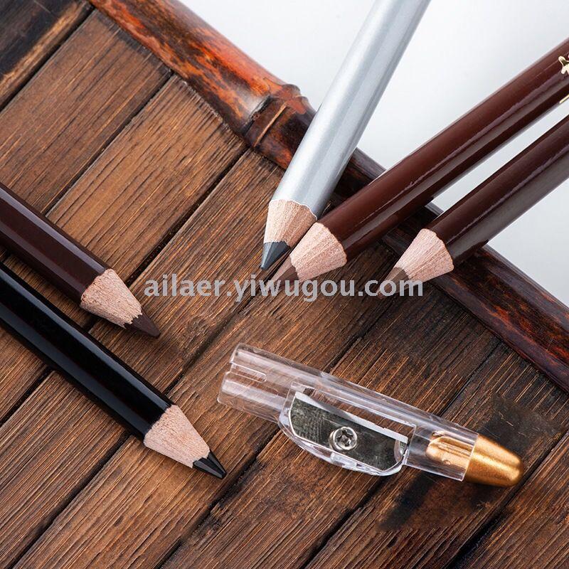 带刀眉笔易上色防汗不晕染带卷笔刀带刨子（外贸专供）