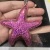 PU leather/wool/sequined starfish hydralisks with edge key chain pendant