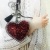 Large heart paste sequins (PVC various mini graphics) rhinestone edge key chain pendant