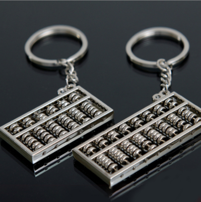 Creative Metal Abacus Key Chain Exquisite Small Abacus Key Ring Chain Pendant Travel Gifts Small Gifts Wholesale