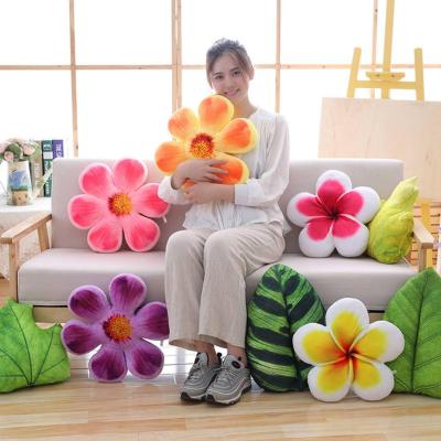 Creative simulation of flowers and leaves pillow soft plush toys home as children 's room decoration a birthday gift