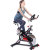 Indoor Cycling Exercise Bike Belt Drive Stationary Bicycle with LCD Monitor and Comfortable Seat Cushion for Home