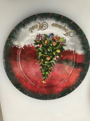 Wedding European Christmas style western meal plate, plate, decorative plate, Christmas plate