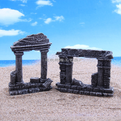 Manufacturer direct Roman column Roman gate aquarium set pieces of psychological sand tray accessories DIY landscape accessories