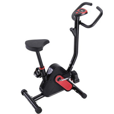 Indoor Cycle Exercise Stationary Bike with LCD Monitor Cardio Fitness Gym Cycling Machine 
