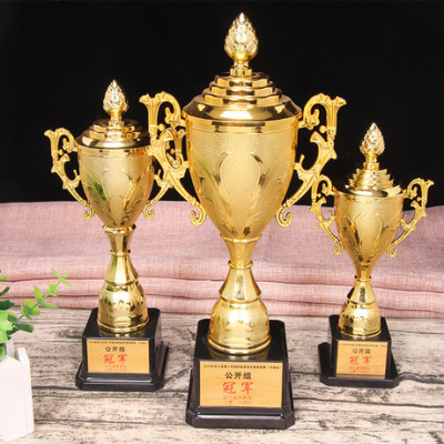 Customized children's cup plating golden morning glory plastic cup kindergarten training competition cup factory direct