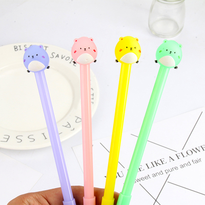 New Style Shaking Ingot Creative Cute Cartoon Silicone Jelly Color Gel Pen Ball Pen Signature Pen Custom Logo