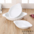 Oval Environmental Melamine Material White Hotel Dinner Plate Thickened Multi-Specification Commercial Restaurant Creative Fish Plate
