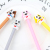 Pug Silicone End Gel Pen Dog Sticky Wangwang Student Signature Pen Creative Cartoon Gel Ink Pen Writing Office Signature