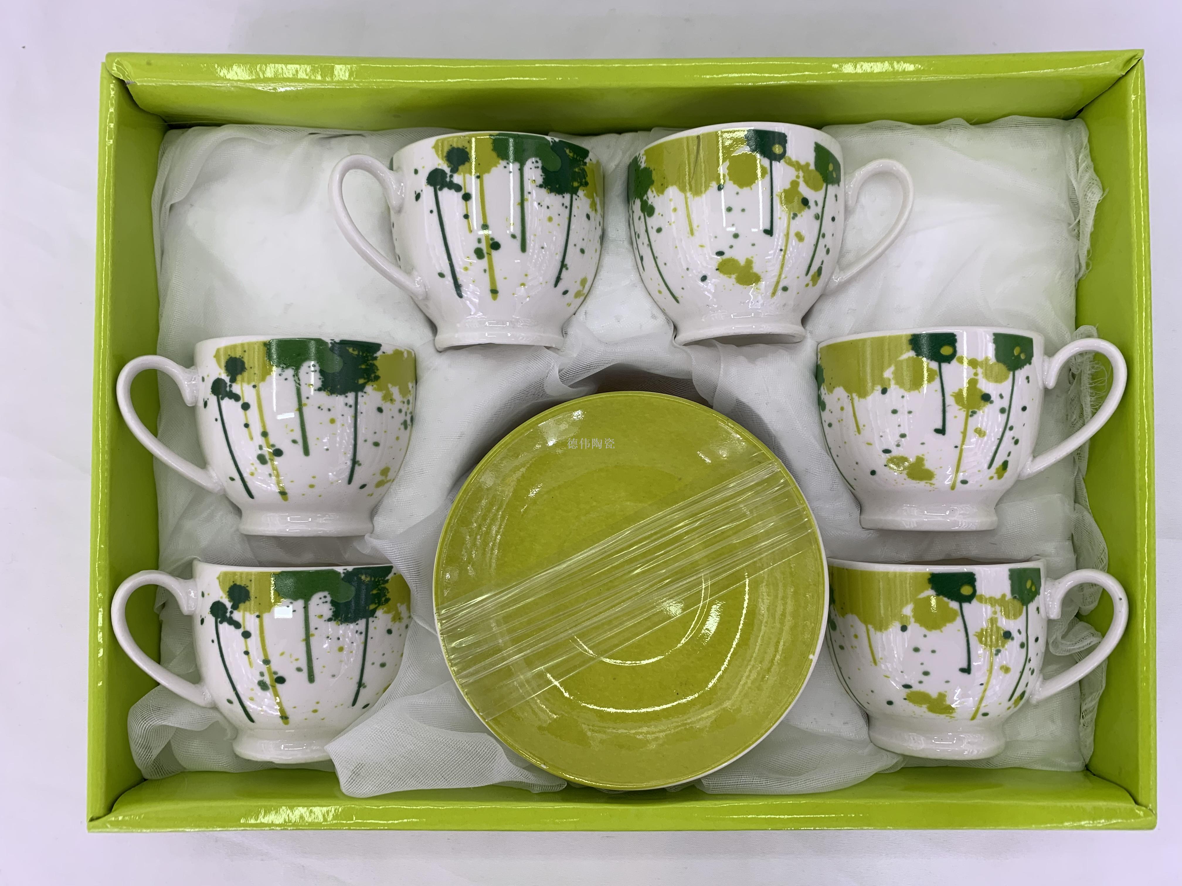 陶瓷咖啡杯碟欧式骨瓷咖啡杯碟咖啡杯高档陶瓷杯出口杯碟