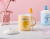 Cartoon Cute Dinosaur Ceramic Cup Creative Student Milk Mug Cup Large-Capacity Water Cup Coffee Cup with Lid