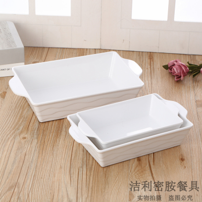 Rectangular Japanese-Style Melamine Cup Tea Tray Home Hotel Living Room Storage Plastic Tray Commercial Bread Tray