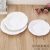 round White Melamine Material Dish Simple Water Cup Storage Tray Tea Tray Fruit Plate European Cake Tray and Dinner Plate