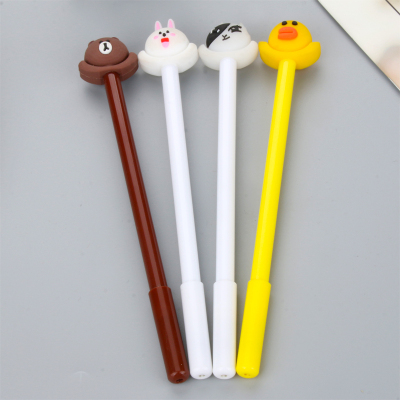 Cartoon Scarf Animal Gel Pen Cute Learning Stationery Ball Pen Creative Office Supplies Signature Pen Factory Direct Sales