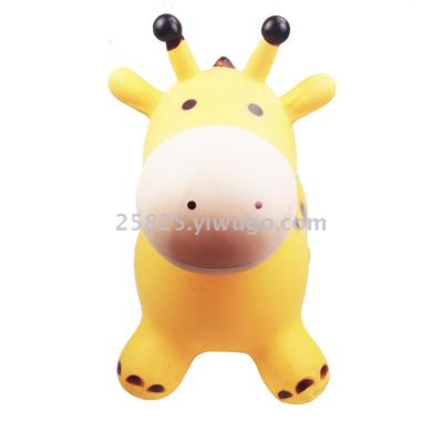 ZTOA children's inflatable jumping horse safe and non-toxic baby mount enlarged and thickened rubber giraffe