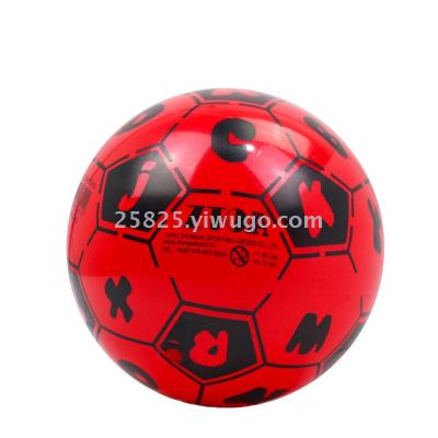 ZT0A 6 inch pattern small football/toy ball children elastic safety non-toxic 0 to 1 year old toy baby ball