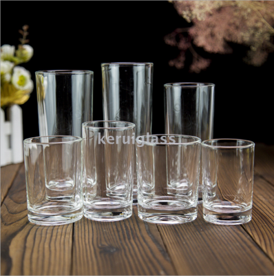 Qianli Lead-Free Glass Cup Breakfast Milk Cup KTV Whiskey Shot Glass Hotel Washing Cup in Stock Wholesale