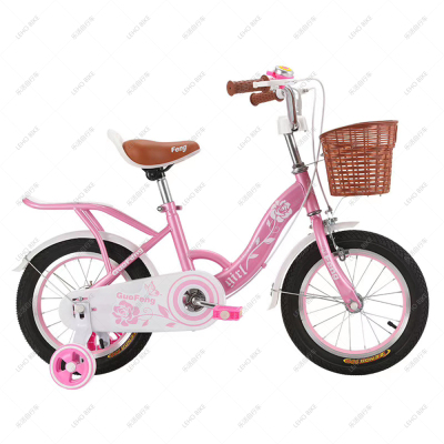 12-inch small rose kids bike leho bike aluminum wheel with backseat