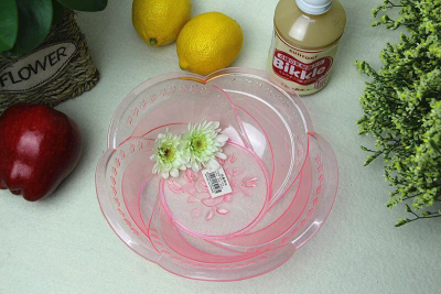 864 Fruit Plate Transparent Plastic Dried Fruit Tray European Living Room Snack Tray Large Modern Minimalist Creative Candy