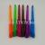 432M simple transparent color triangle pole color ball pen PVC box 6-12 color colorful ball pen