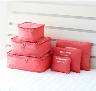 Customized Wholesale Korean Travel Storage Six-Piece Luggage Clothing Waterproof Organizing Bag Storage Bag 6-Piece Set