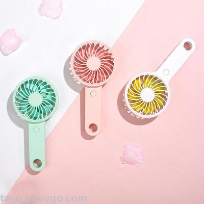 Summer new usb small fan mini handheld student rechargeable portable silent fan