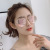 New gm color film instrument toad glasses wholesale retro double beam outdoor metal lady boyfriend