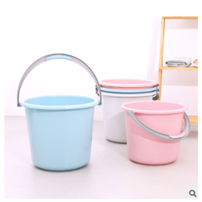 Household portable plastic bucket round laundry bucket large thickened water storage bucket plastic bucket mop bucket
