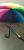 70cm 24K rainbow umbrella, straight umbrella, Advertising umbrella, three-fold umbrella, Children's umbrella, 24K umbrella,