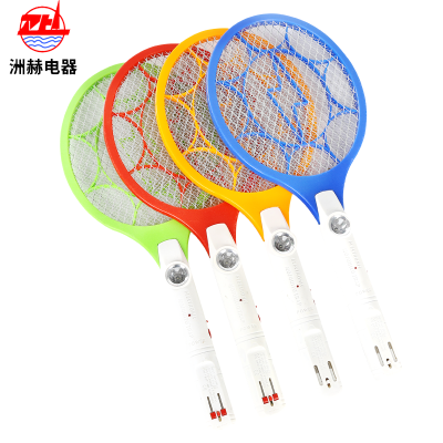 Factory direct safety rechargeable electric mosquito bat can illuminate four colors optional safety and durability
