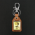 Chairman's PU Leather Keychain Red Tourist Souvenir Gift Gift Metal Alloy Flat Keychain