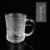 Household Handle Glass Transparent Cup Water Cup Beer Steins Milk Cup Tea Cup Matte Roast Flower Mug