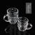 Household Handle Glass Transparent Cup Water Cup Beer Steins Milk Cup Tea Cup Matte Roast Flower Mug