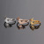 Titanium steel ring hot style LOVE + heart opening adjustable size rose gold tail ring