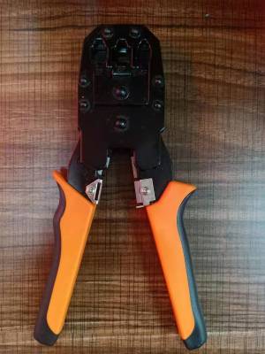 Lit Multifunctional EZ through Hole Network Cable Pliers Network Manual Crimping Tool Perforation Modular Plug Wire Crimper