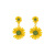 Korea east door spring new small Daisy pure and fresh flowers sweet girl super fairy sen system temperament earrings