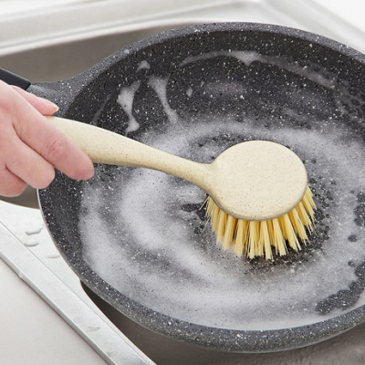 T Decontamination Long Handle Dish Brush Kitchen Supplies Dishwashing Brush Household Dish Brush Sub Sink Cooktop Cleaning Brush