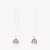 925 Silver Earrings Girl Super Fairy Stud Earrings Korean Temperament Wild Wind Bell Stud Earrings Internet Celebrity Ear Chain Factory Wholesale