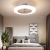 Ultra-thin fan lamp modern simple macaron suction headwind fan lamp bedroom invisible fan lamp