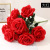 Head duo rose wedding decoration bouquet home furnishing accessories factory price direct simulation rose cross-border flower