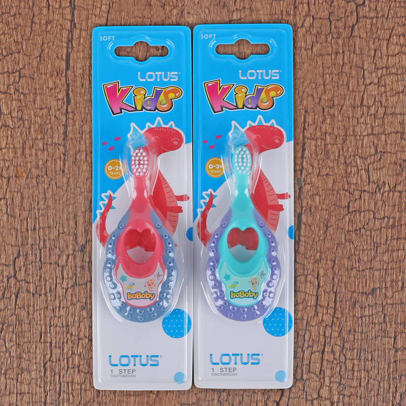 Baby Toothbrush 1-2 Years Old Children 0 to 3 Infants Soft Fur Baby 5 Silicone One Or Two Half Nipple
