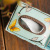 Color painting resin spring apricot fan butterfly multi-functional living room paper towel box household ornaments set 