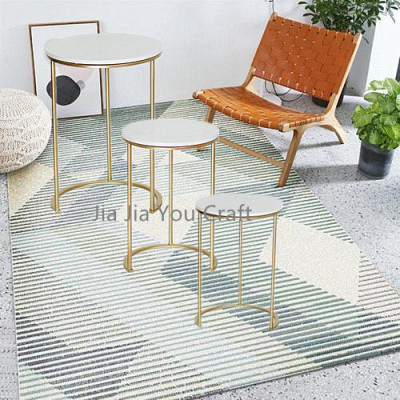 Nordic tea table simple and modern combination of small creative family living room economy european-style round tea table set