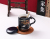 Chinese Style Creative Prosperity Brought by the Dragon and the Phoenix Ceramic National Fashion Wedding Cup Gift Office Water Glass Mug with Spoon