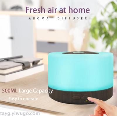 500ml aromatherapy humidifier remote control seven color aromatherapy lamp ultrasonic quiet aromatherapy machine