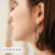 Manhuini 925 Silver Needle Thread Exaggerated Ear Ring Metal Feeling Ear Clip Irregular Big Ear Ring Ear Ring Ring Earrings