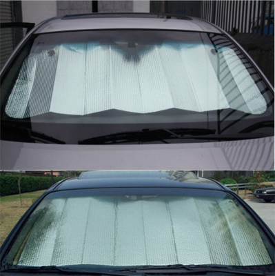 Sun shield aluminum film bubble shading uv protection front shield thickened