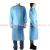 Disposable blue lab coat work clothes non-woven isolation clothing lab coat visit clothing clean clothing
