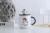 Creative Gift Ceramic Cup Hand Painted Penguin Cartoon Drinking Cup Mug with Lid Custom Logo