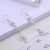 Earrings Korean-Style Long Personalized Earrings Women's Simple Jewelry Crystal Pendant Tassel Hanging Earrings Factory Wholesale